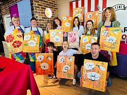 Мастер-класс: поэтапное написание картины на индивидуальных холстах с использованием потали и мастихина