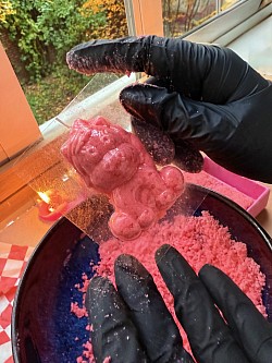 Мастер-класс по созданию сухой пены с морской солью для Детей