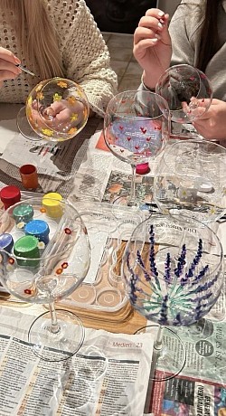 Мастер-класс «Роспись бокалов»